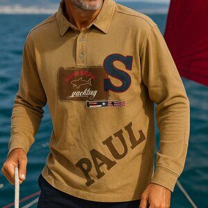 Paul & Shark Yachting Men's Sweatshirt Polo Shirt Size XL